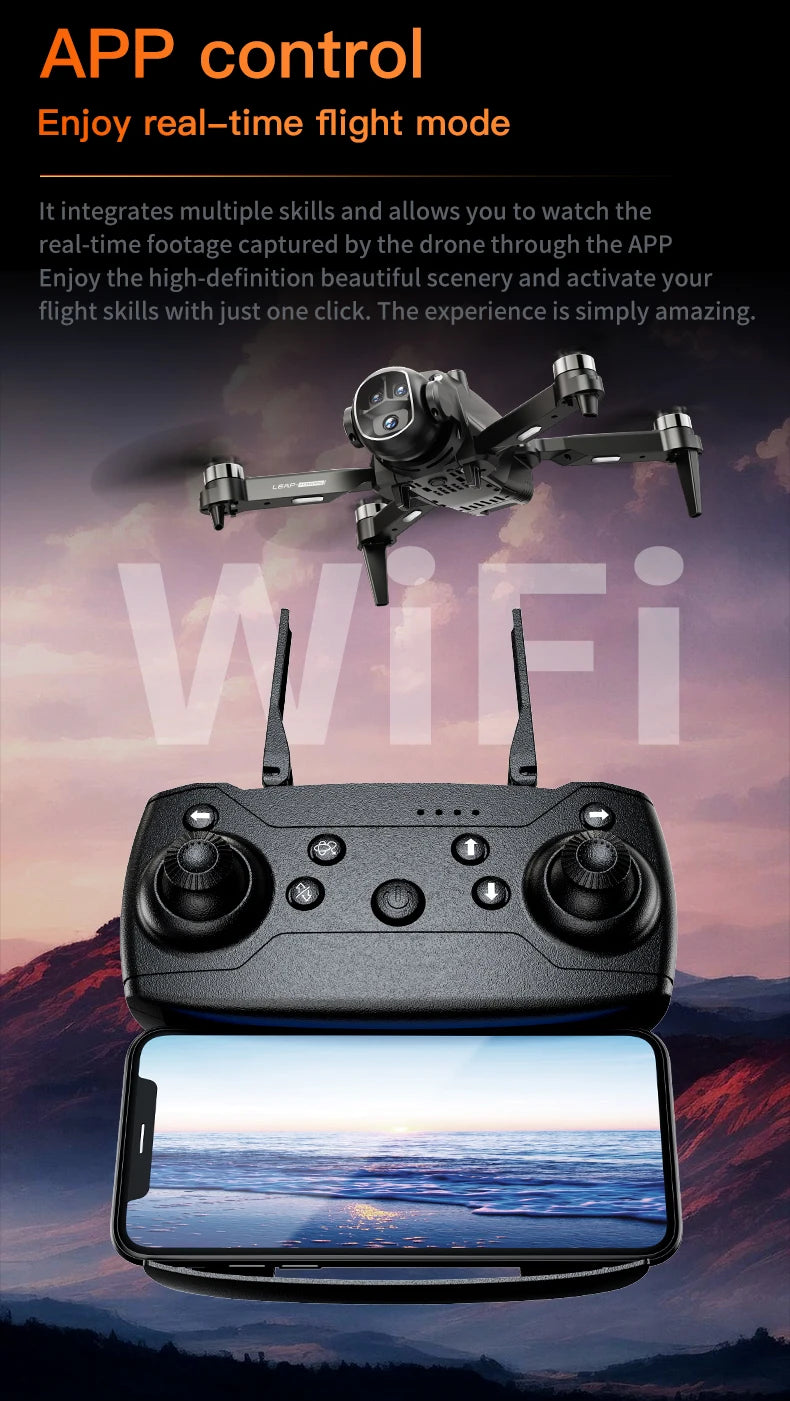 New H21/H20 Drone 8K HD Professional 90° ESC Camera Brushless Motor Optical Flow Hovers Quadcopter Drones