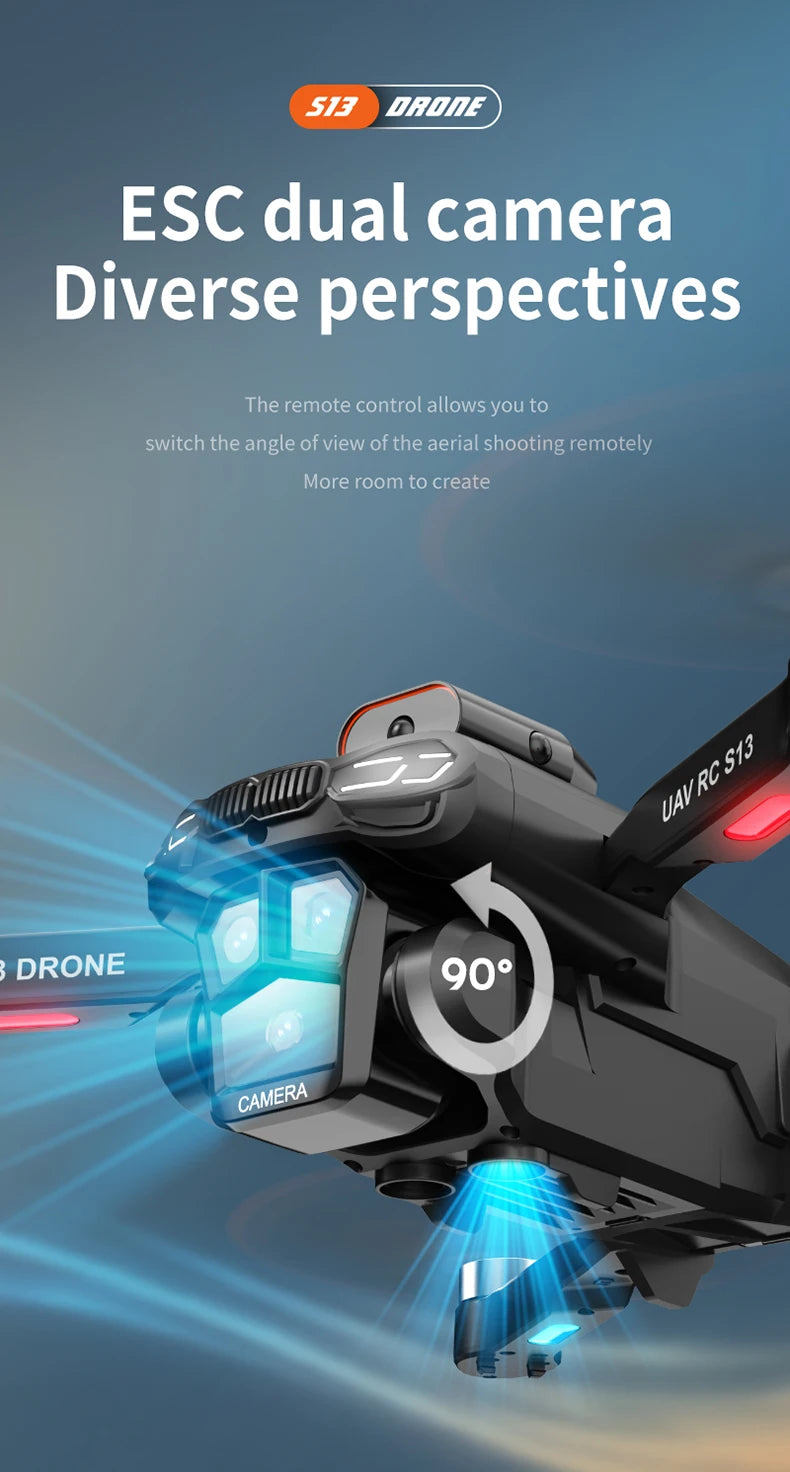 Xiaomi Mijia S13 Drone 8K Professional Dual Camera GPS FPV Brushless Motor Optical Flow Hovering Foldable Quadcopter.