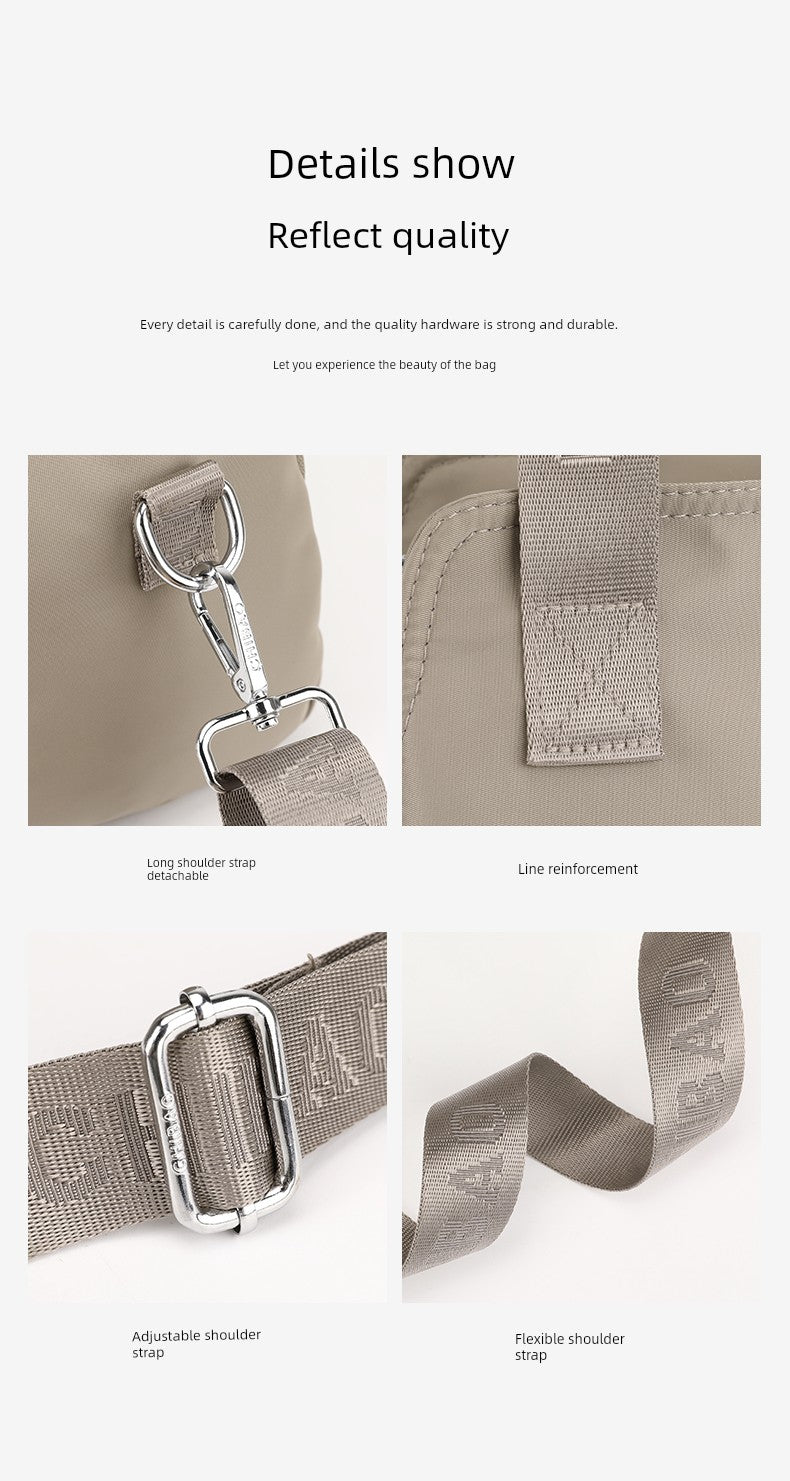 2024 New Arrival Large Capacity Handbag Women's Fashion Casual Lightweight Canvas Bag Women's Shoulder Messenger Bag Oxford Cloth