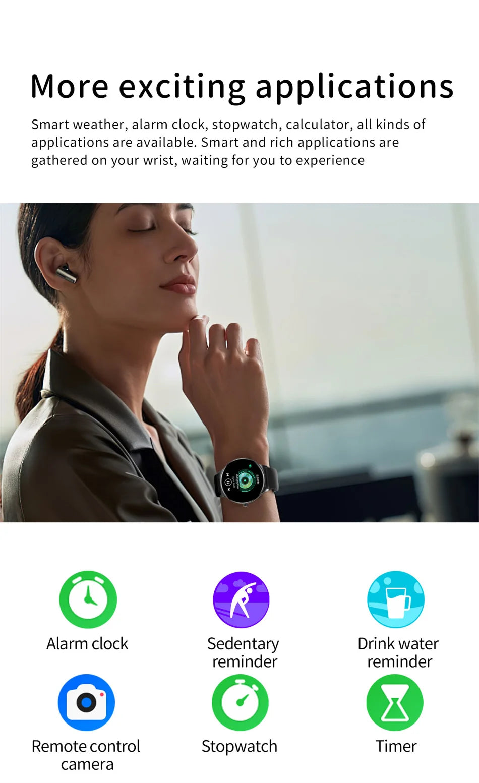 New Ultra Thin Smart Watch Women Screen Always Display Time Sports Bracelet Bluetooth Call Fashion Smartwatch