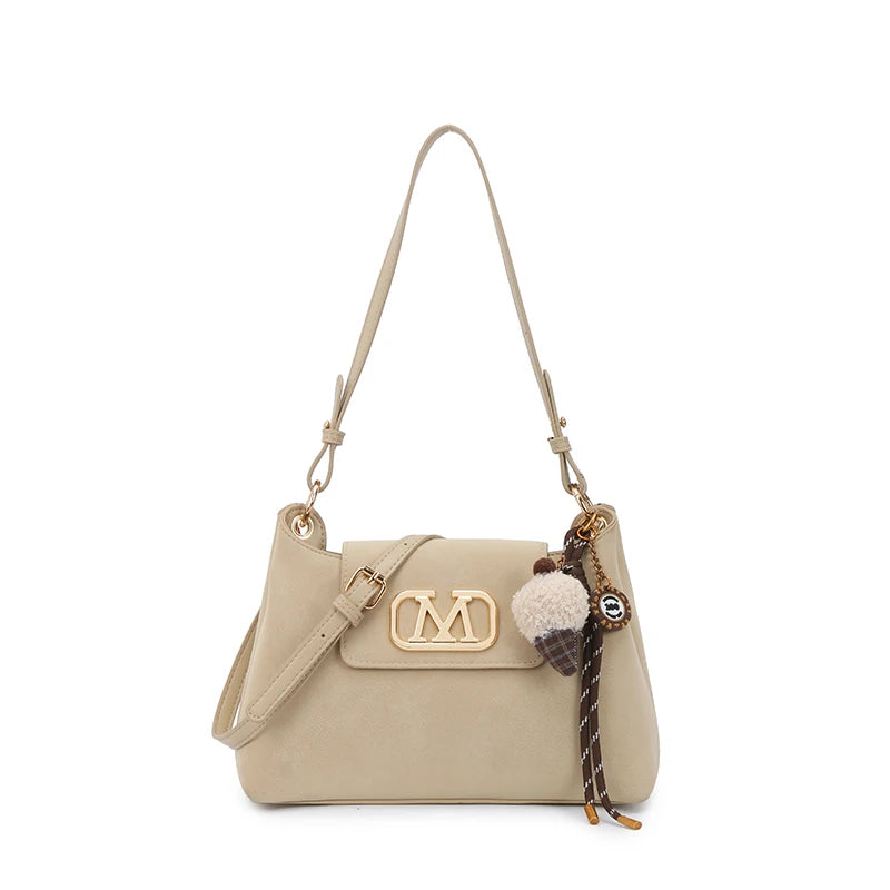 High-Quality Leather Shoulder Bag for Ladies, Women's Handbag by Famous Designer, Popular Classic Tote Elegant Style