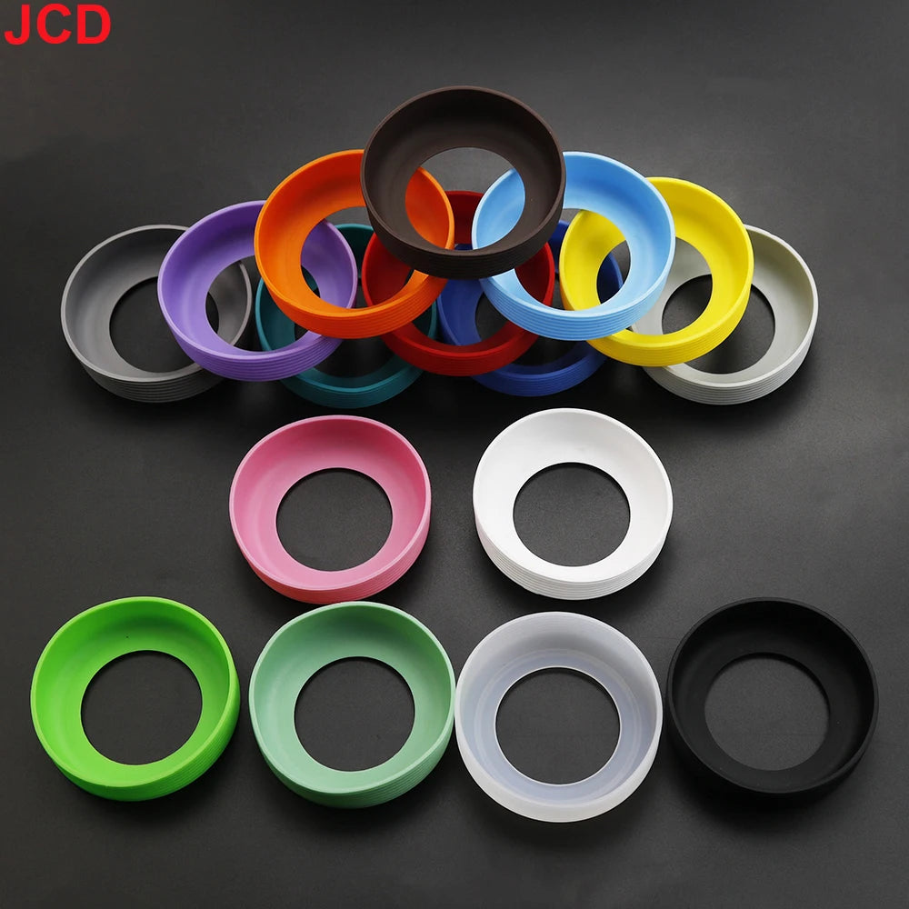 JCD 7.5cm Threaded Silicone Cup Bottom Cover Wear Resistant Sleeve Sheath Anti Slip Water Bottle Anti Slip Case Protective