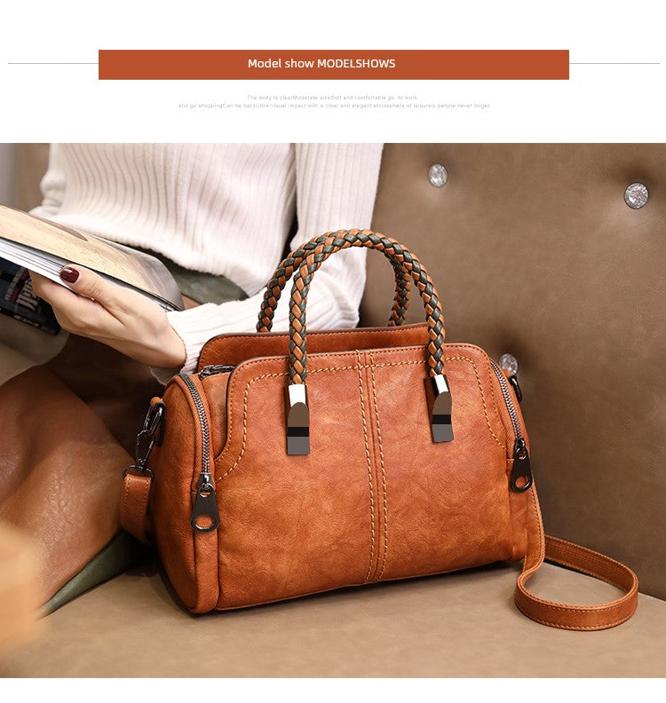 Fashion Large Capacity Shoulder Leather Women Bag