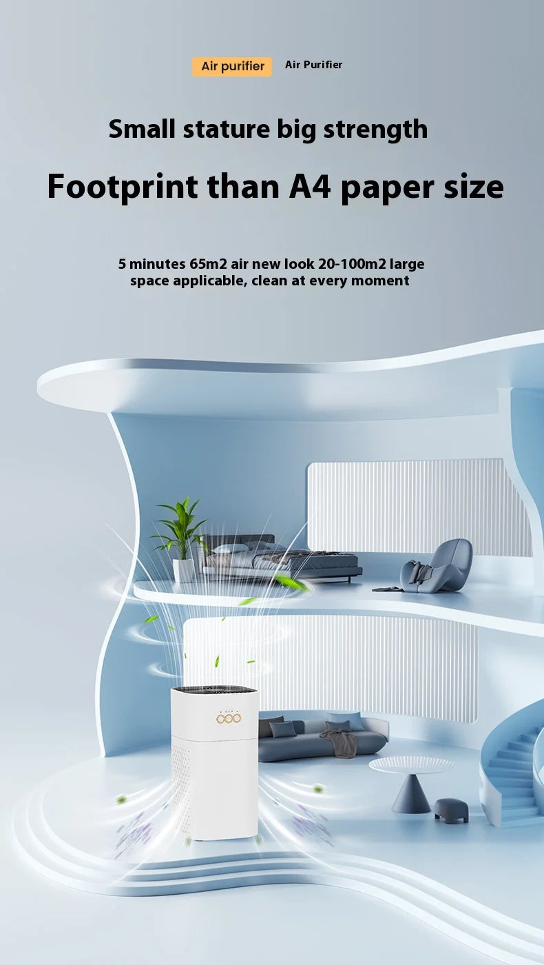 Xiaomi Youpin Air Purifier HEPA Filter Negative Ion Remove Second-hand Smoke PM2.5 for Allergies Smokers Air Cleaner Bedroom