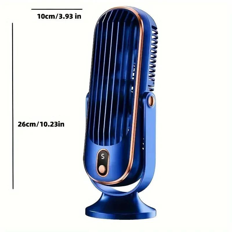 Rechargeable Desk Fan,Portable Bladeless Fan Small Personal Cooling Fan Quiet Table Fan for Home, Office, Bedroom