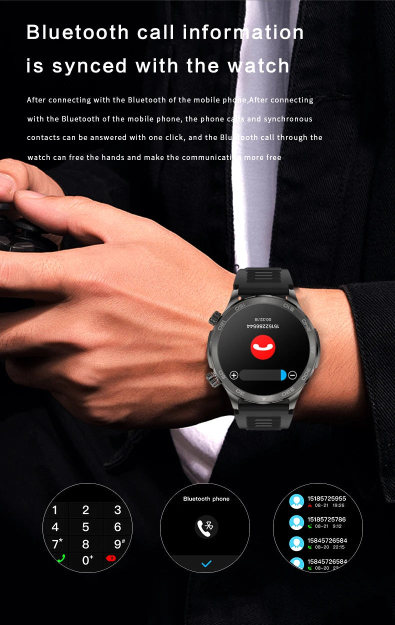 2025 New For Huawei IP68 Waterproof GPS Sports Smart Watch Men AMOLED HD Screen Heart Rate NFC Bluetooth Call Smart Watch Woman