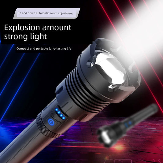 P90 Power Torch Rechargeable Outdoor Long-Range Xenon Lamp Zoom High-Power Spotlight Super Bright Probe Xenon Lamp