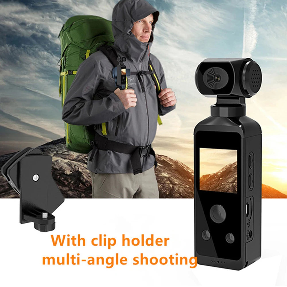4K Pocket Camera 1080P WiFi Full HD Pocket Camera 270 Rotatable Mini Outdoor Sport DV With Waterproof Case Video Camcorders Gift