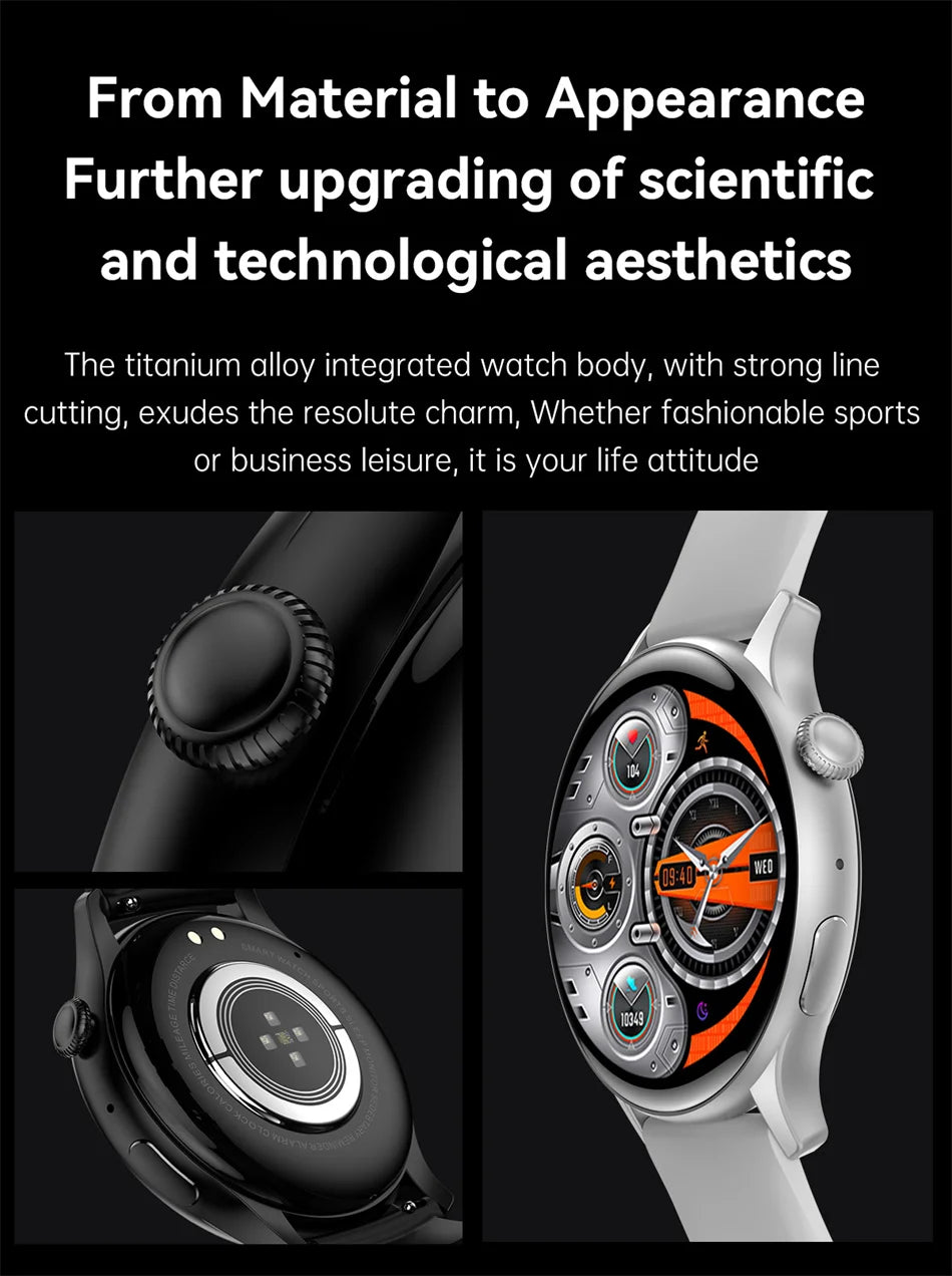 2024 True AMOLED Smart Watch Ladies Screen always Show Time 466*466 HD Health Tracker Voice Calling Smartwatch Women For Xiaomi