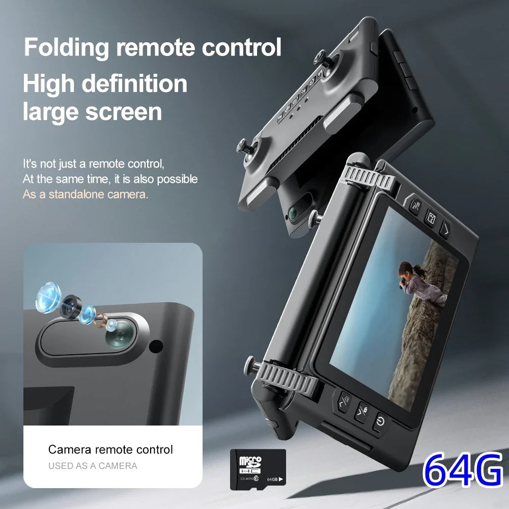 2025 New M66 Drone 4K HD Aerial Photography Camera Drone with Screen Omnidirectional Obstacle Avoidance Drone RC