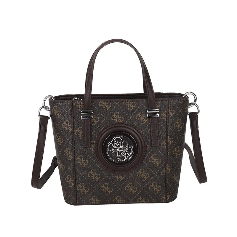 2025 Summer Women's Printed Letter Tote Bag, Large Capacity Shoulder & Crossbody Purse, Trendy Handheld Design for Everyday Use
