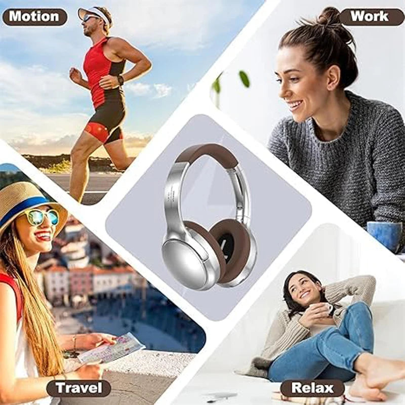 Wireless Headset Bluetooth 5.3 Retro Headphones HIFI Stereo Noise Canceling Earphone Long Standby Stylish Comfortable Headphones
