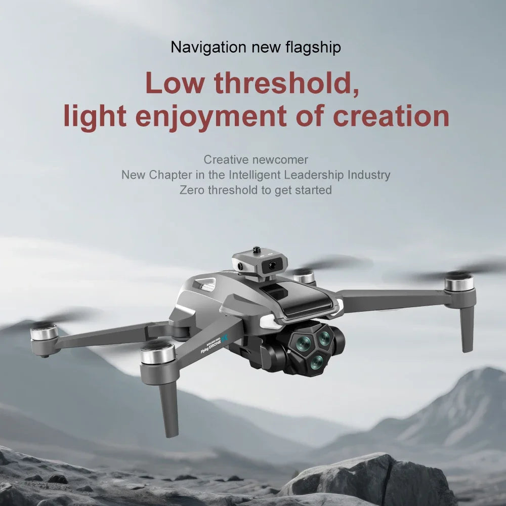 2025 New M66 Drone 4K HD Aerial Photography Camera Drone with Screen Omnidirectional Obstacle Avoidance Drone RC
