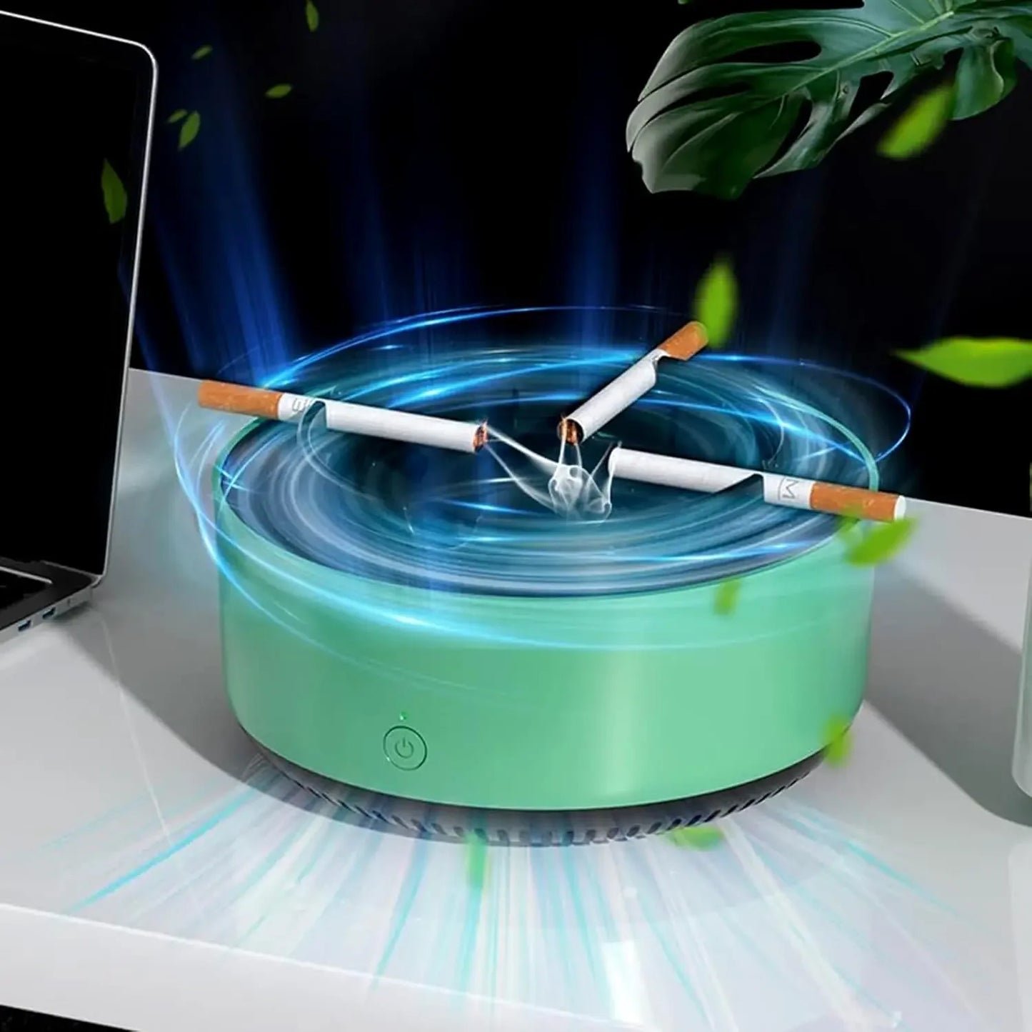 Portable Smokeless Ashtray Air Purifier Multi Filtration Removes Smoke Odor for Home Office Car Passive Smoking Protection