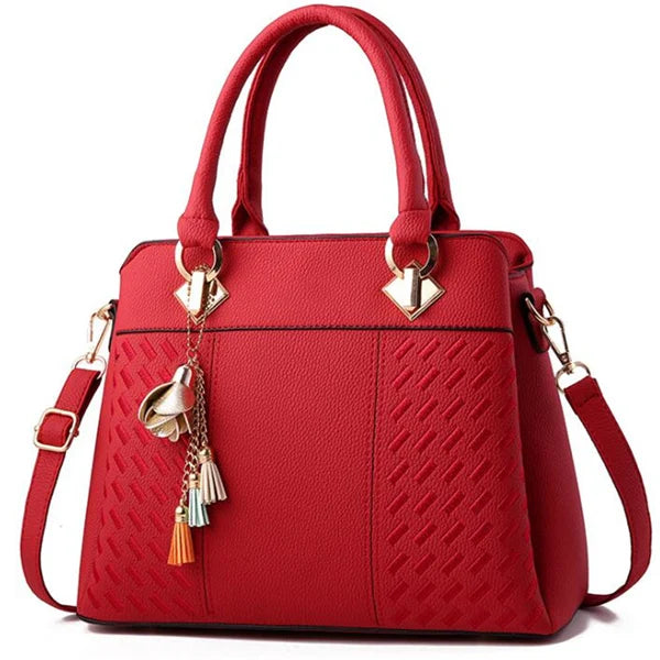 Gusure Luxury Handbag Women Crossbody Bag with Tassel hanging Large Capacity Female Shoulder Bags Embroidery Tote bag