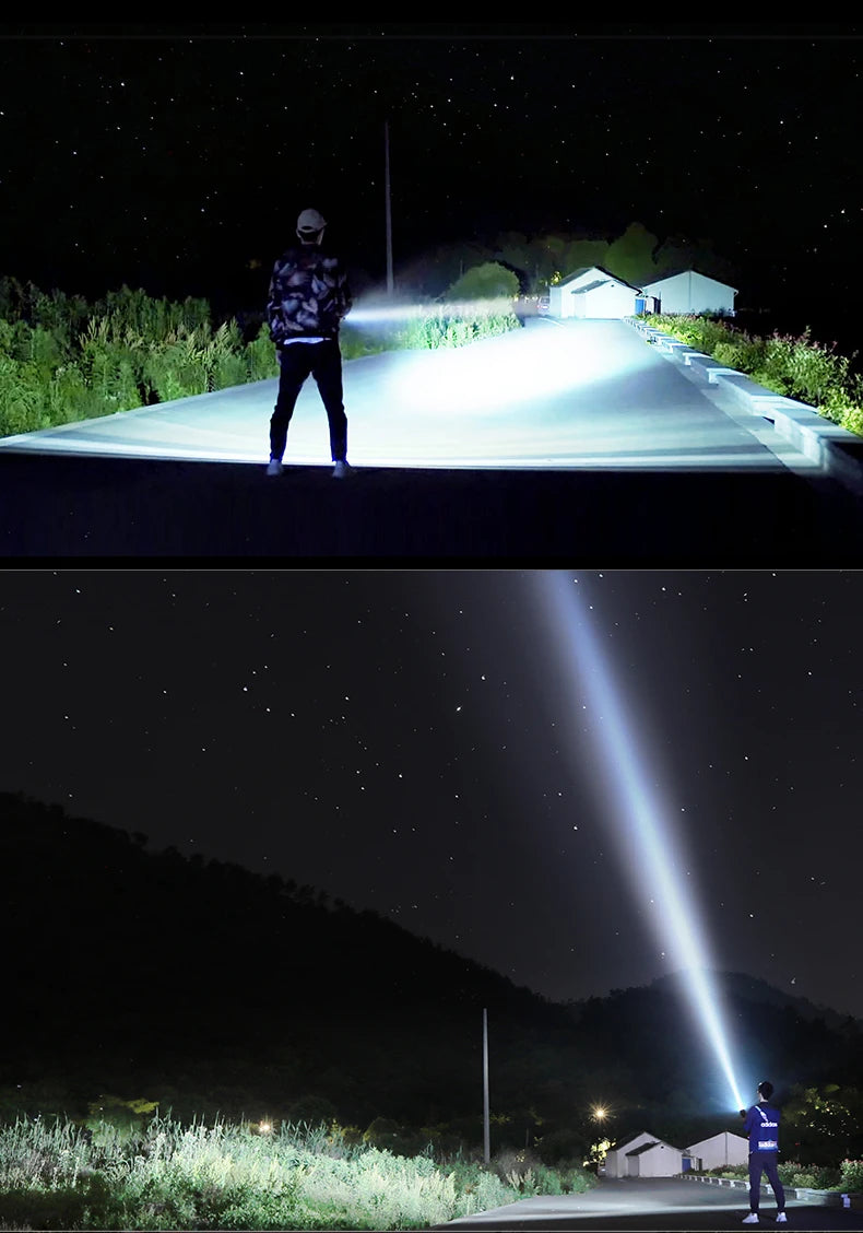 ZK30 Super XHP120 Powerful Led Flashlight XHP90 High Power Torch light Rechargeable Tactical flashlight 18650 Usb Camping Lamp