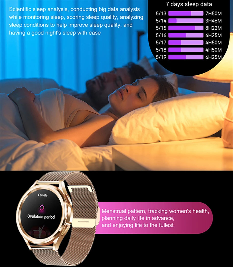 2025 New Watch 6 Classic Smartwatch Men GPS Sports Amoled Screen Heart Rate Waterproof Bluetooth Call Music Smart Watch Women