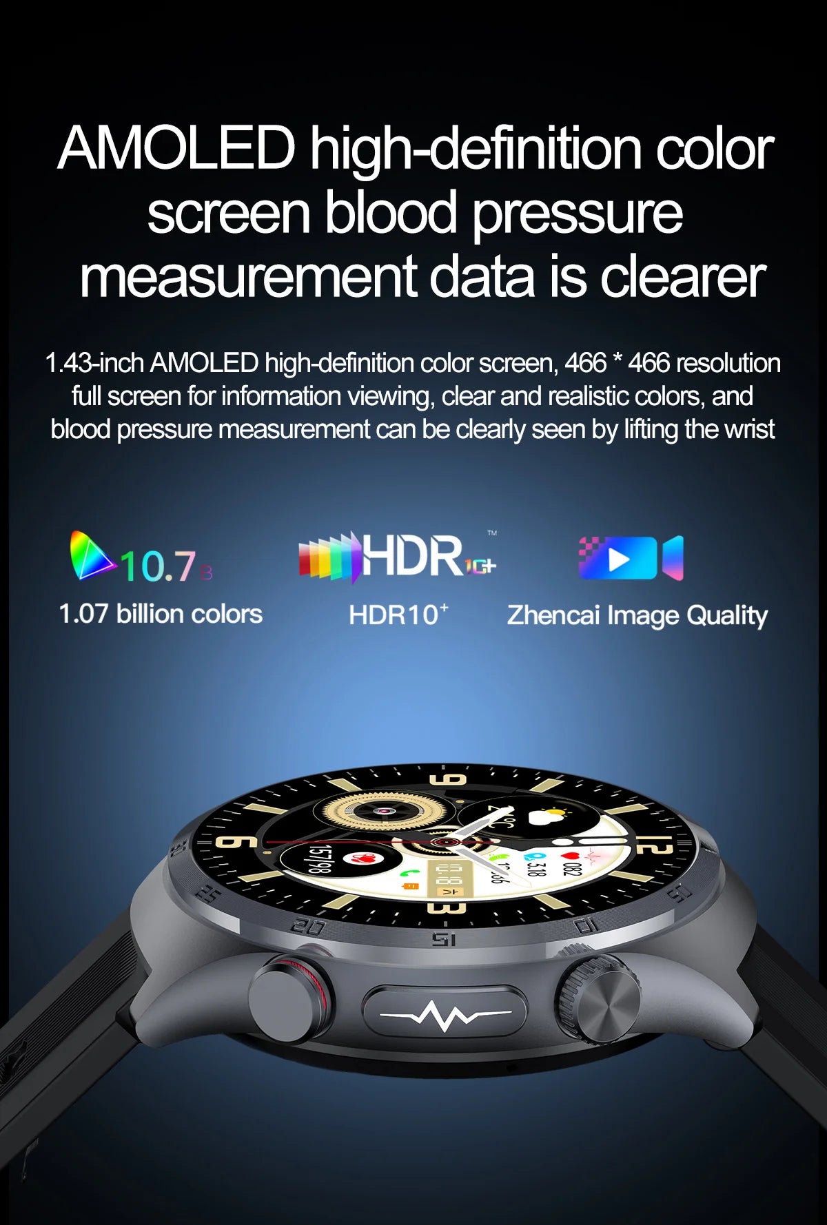 Airbag Smart Watch 2025 New Health watch men Air pump True Accurately Blood Pressure watches Uric Acid Blood Lipids