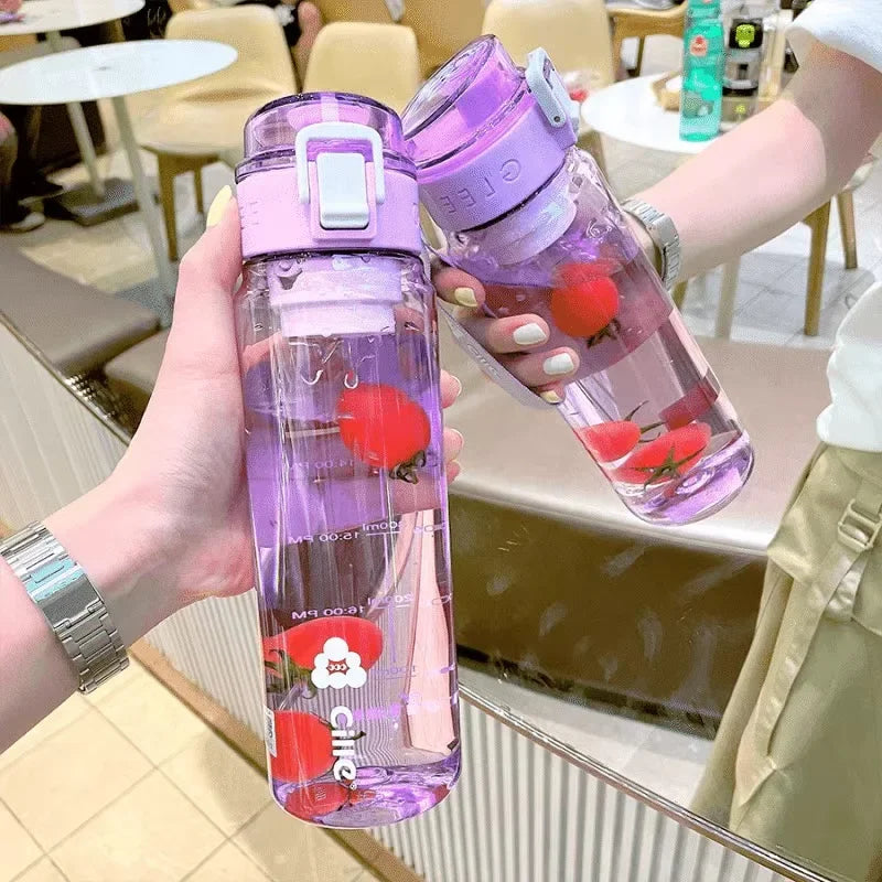 2024 550ml Tritan Sport Bottle Travel Water Bottles BPA FREE Tritan Drink Bottle Cup for Girl Boy School Outdoor Plastic Bottles