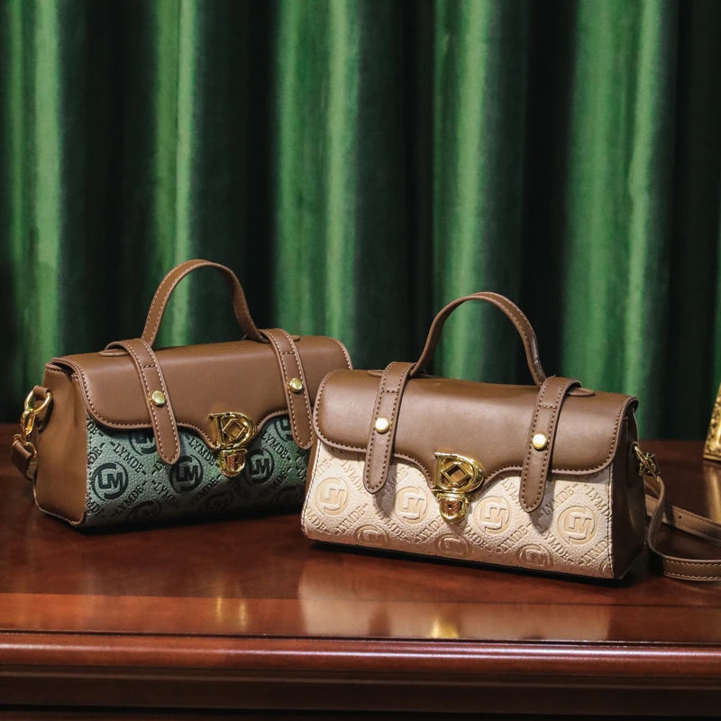 Designer Inspired Messenger Bag for Ladies, Waterproof Leather Shoulder Bag, Spacious Handbag Trendy and Functional