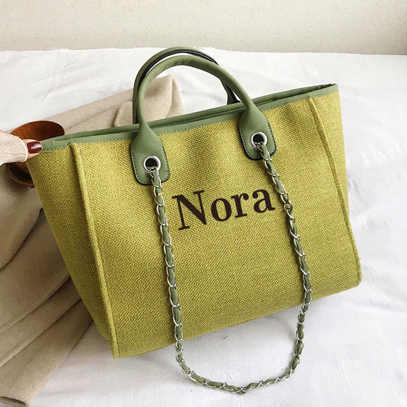 Customized Gift Women's Stylish Backpack 2025 Tote Bag Women Shoulder Bag Mini Bag Holiday Canvas Bride Gifts Travel Essentials