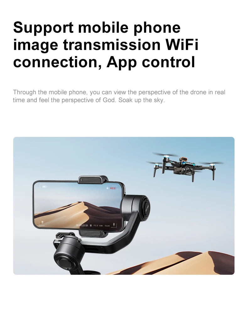 New D13 RC Drone 4K Professional HD Triple Camera 5G WIFI FPV Dron 360° Obstacle Avoidance Brushless Large Screen Quadcopter