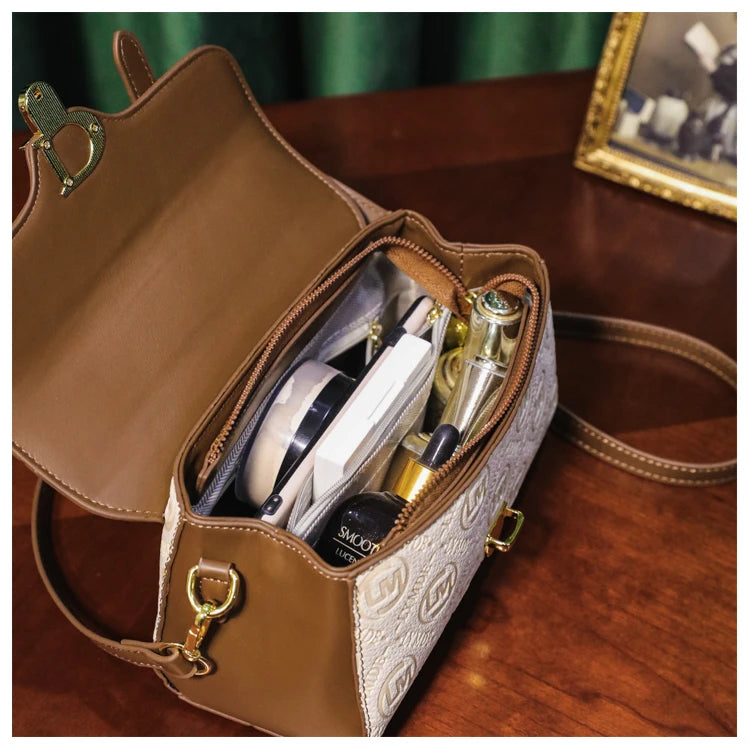 Designer Inspired Messenger Bag for Ladies, Waterproof Leather Shoulder Bag, Spacious Handbag Trendy and Functional