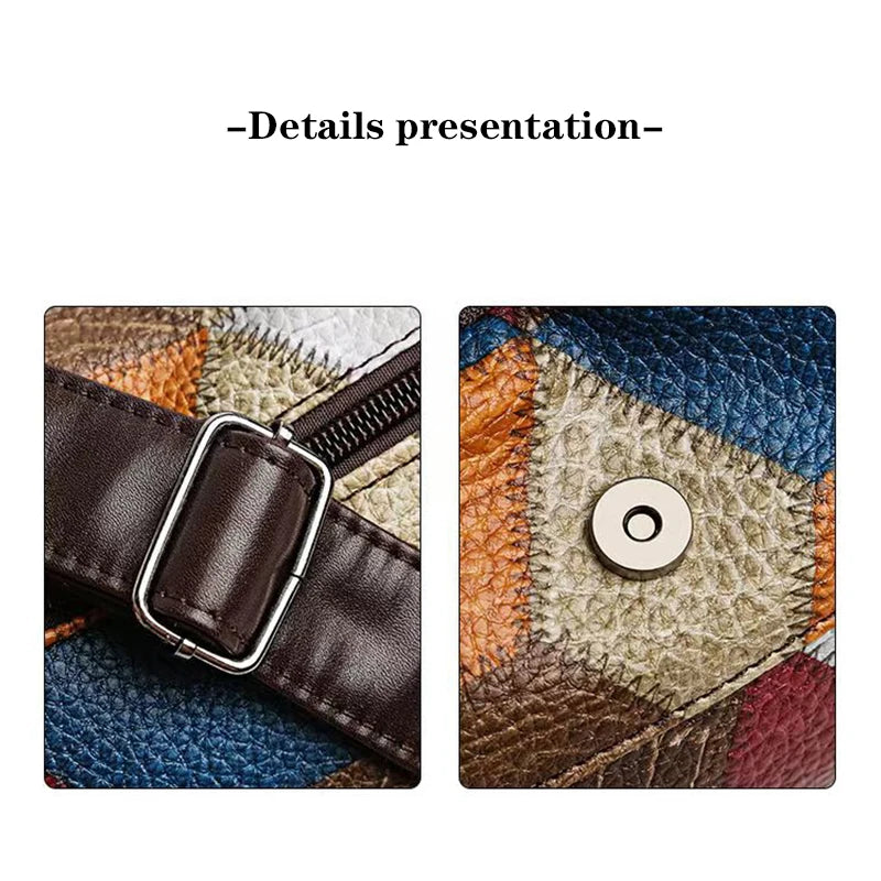 Ladie's handbag, can be carried across the shoulder with a geometric design, suitable for work occasions.