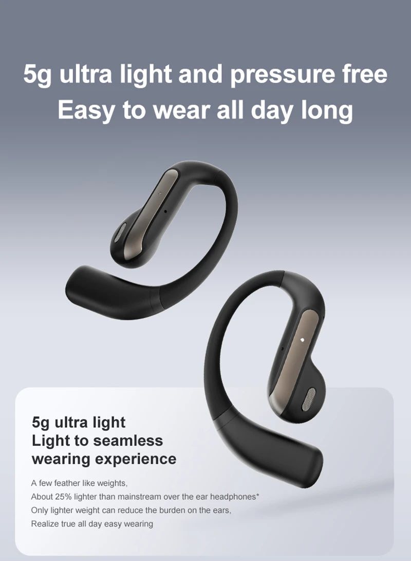 Xiaomi Smart AI Translation Headset Stereo Sound Semi-in-ear Air Conduction True Wireless Sports Long-lasting Bluetooth Headset