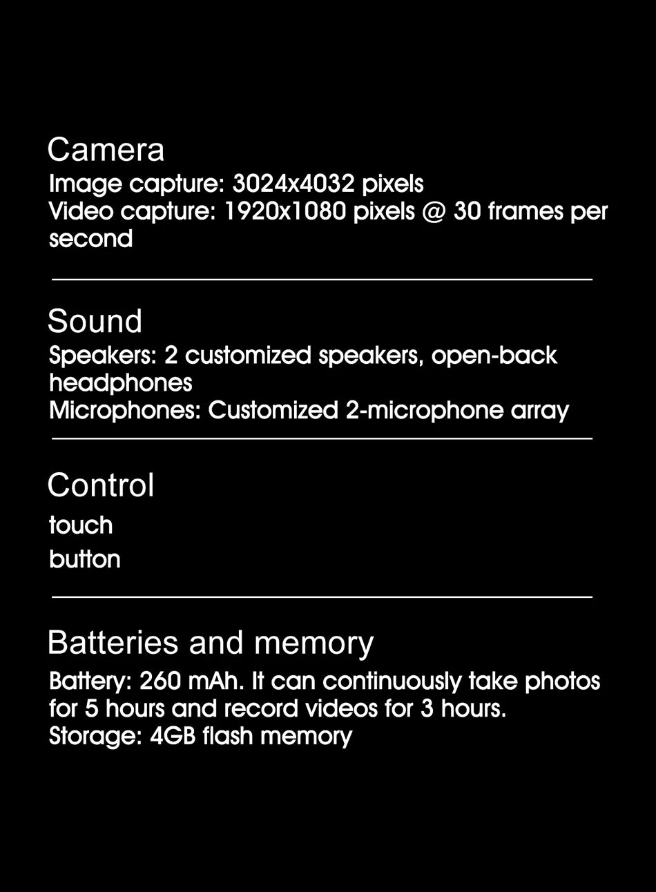 2025 Classic AI Smart Glasses 100MP Camera Waterproof Bluetooth Call Playing Music Sports Glasses Identify Pictures Use ChatGPT