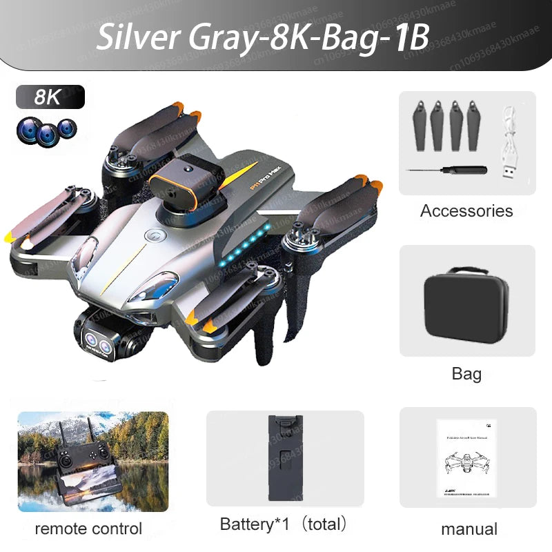 VIVO P11 Max Drone 8K 5G GPS Professional HD Aerial Photography Dual Camera Obstacle Avoidance Brushless Quadrotor 1000M
