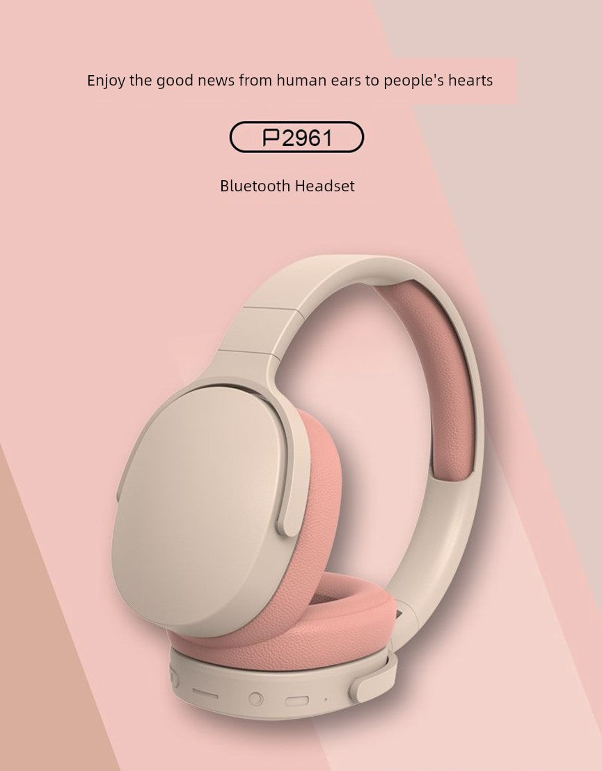 2025 Hot-Selling Headset Wireless Bluetooth Headset Foldable Dry-Reducing Low-Stress Full Ear Bag
