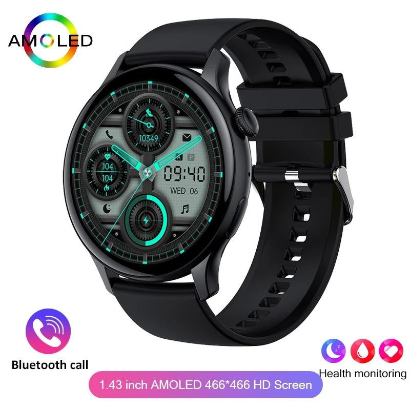 2024 True AMOLED Smart Watch Ladies Screen always Show Time 466*466 HD Health Tracker Voice Calling Smartwatch Women For Xiaomi