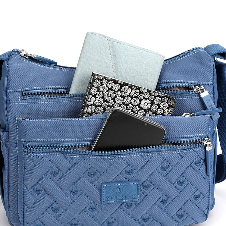 Ladies' Shoulder Bag - Adjustable Shoulder Strap, Zipper Closure