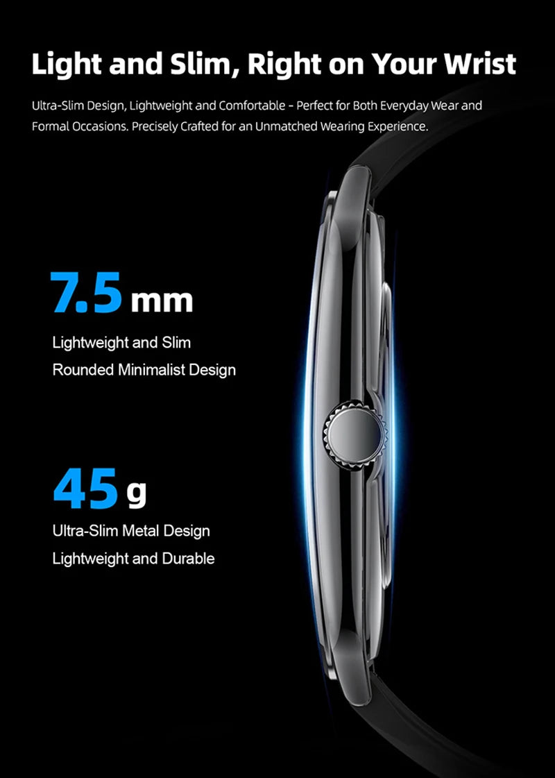 Xiaomi New Ultra Thin Smart Watch Men 1.96" AMOLED 360*360 HD Pixel Display always Show Time Call Reminder Smartwatch Ladies