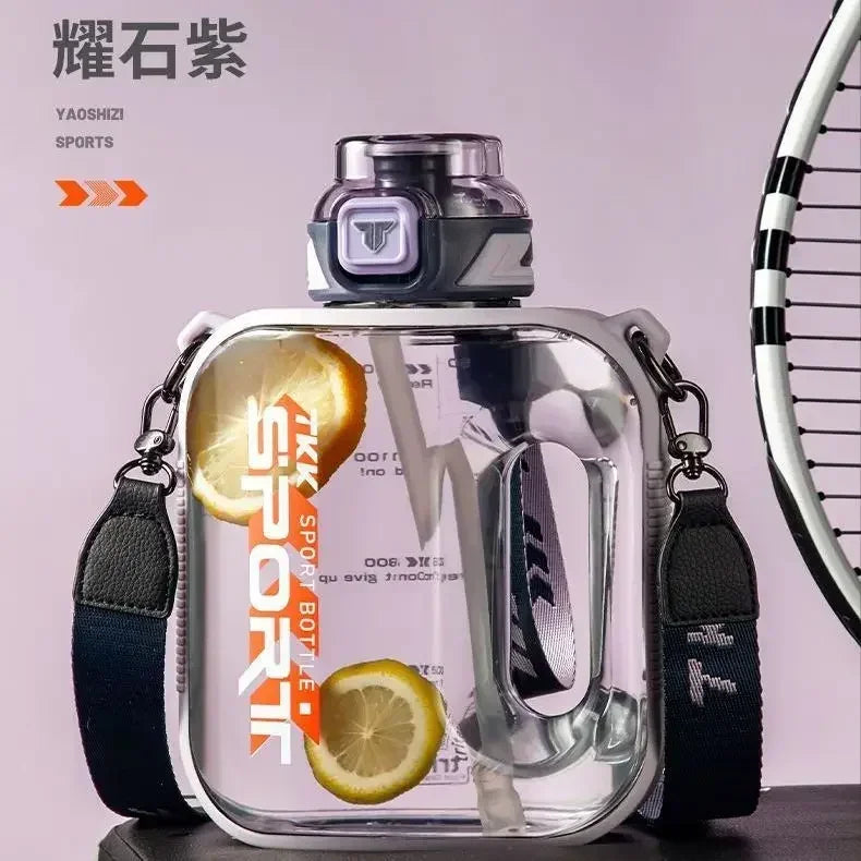 Big Capacity Sports Bottle New Tritan Water Kettle Drink Bottles Outdoor Fitness Space Cup GYM Kettle BPA FREE 1L/1.6L/2L