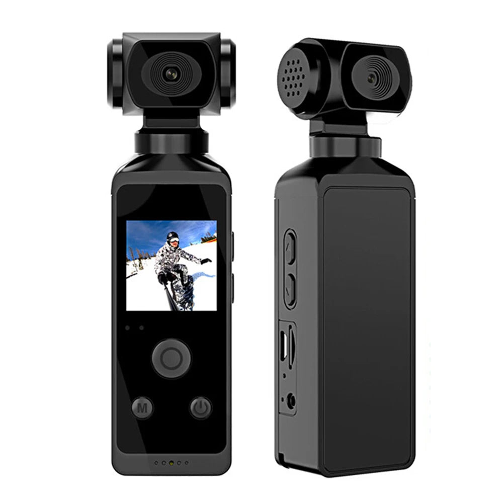 4K Pocket Camera 1080P WiFi Full HD Pocket Camera 270 Rotatable Mini Outdoor Sport DV With Waterproof Case Video Camcorders Gift