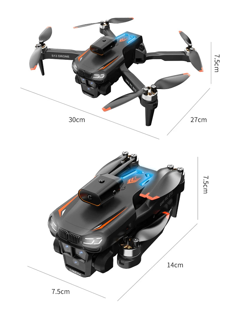 Xiaomi Mijia S13 Drone 8K Professional Dual Camera GPS FPV Brushless Motor Optical Flow Hovering Foldable Quadcopter.