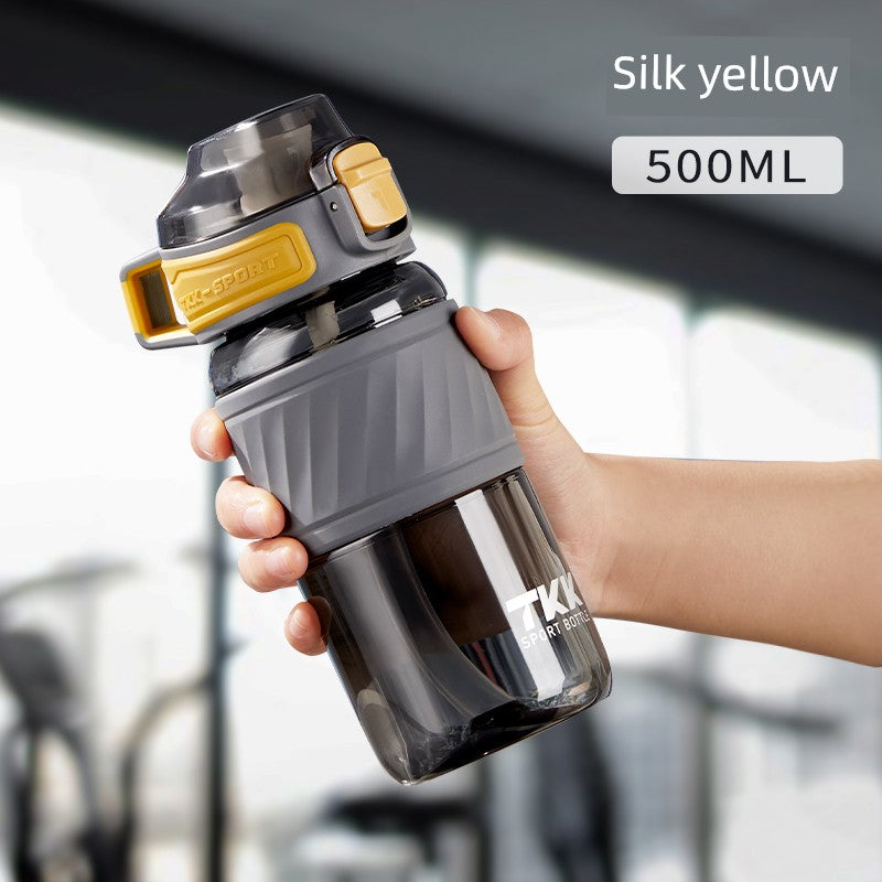 Sports Water Cup for Boys and Girls, Large Capacity, Summer Simple Design for Students, High Temperature Resistant Tritan Water Kettle