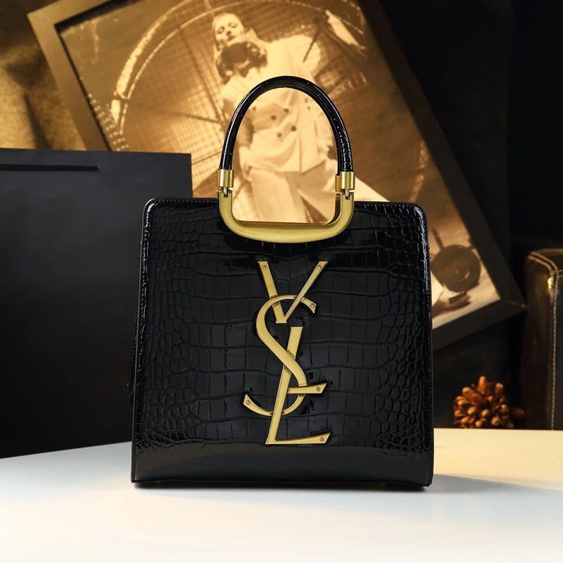 High-grade light luxury handbag New Autumn and Winter fashion Tote bag women's crocodile print single shoulder crossbodybag