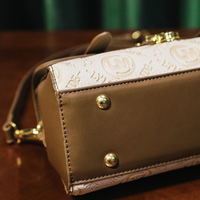 Designer Inspired Messenger Bag for Ladies, Waterproof Leather Shoulder Bag, Spacious Handbag Trendy and Functional
