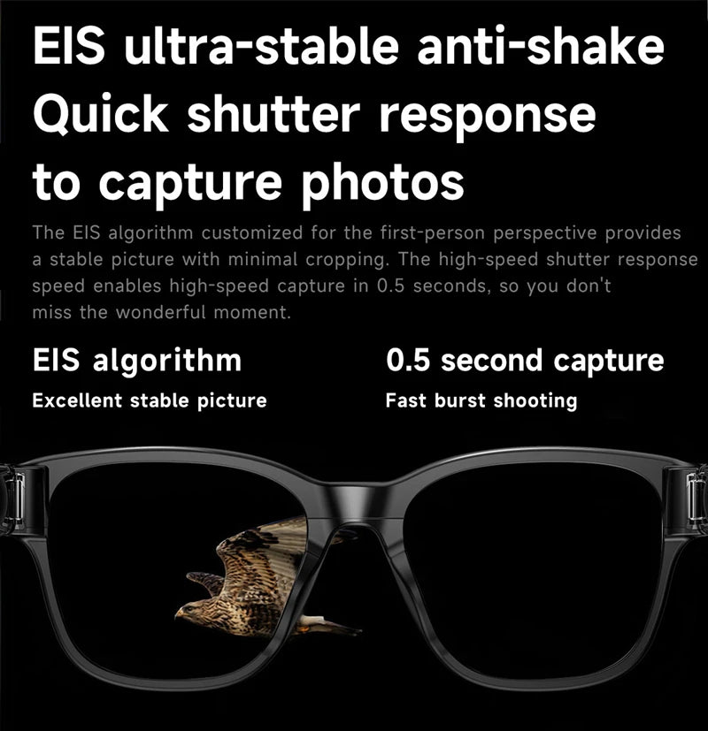 Xiaomi AI Smart Glasses 8-megapixel Camera Mini Camera Bluetooth Call Sunglasses Shooting Audio Listening Music Camera Glasses