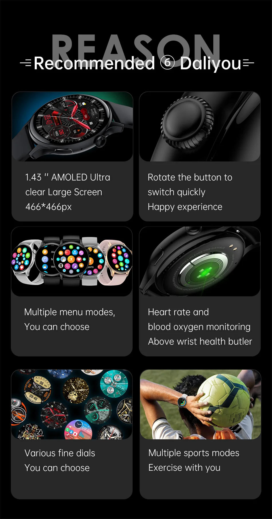 2024 True AMOLED Smart Watch Ladies Screen always Show Time 466*466 HD Health Tracker Voice Calling Smartwatch Women For Xiaomi