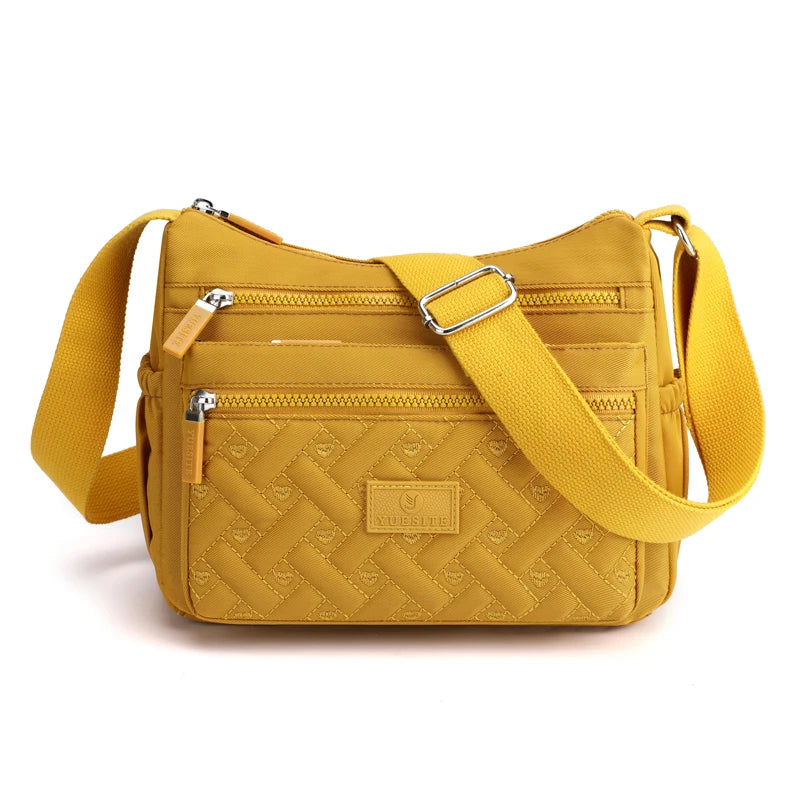 Ladies' Shoulder Bag - Adjustable Shoulder Strap, Zipper Closure