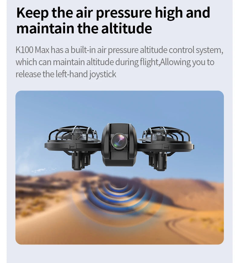 New K100 MAX Drone 8K 5KM Optical Flow Professional HD Dual Camera Obstacle Avoidance Aerial Photography Quadcopter Toys Gifts