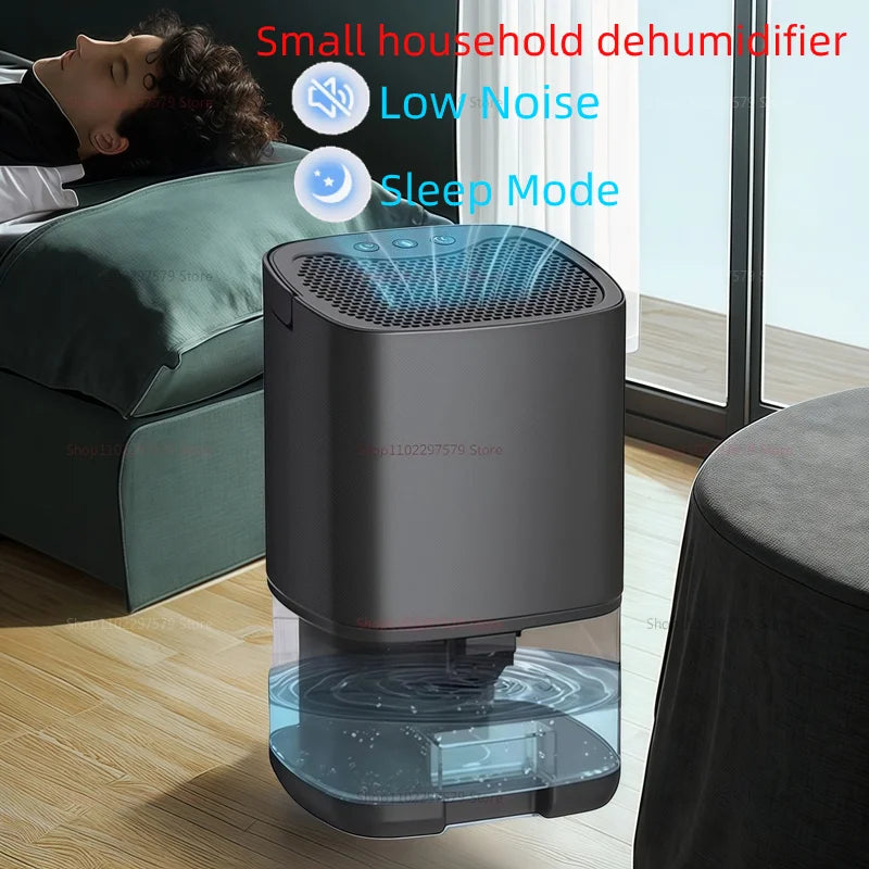 Smart Air Purifier Portable Silent Dehumidifier Home Dehumidifier Dryer Bedroom Office Kitchen Deodorizer Dryer US Plug