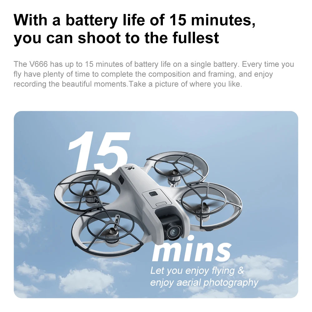 XIAOMI MIJIA V666 Drone 180° Dual Cameras WIFI Aerial photography drone upgraded Brushless Motor Intelligent Obstacle Avoidance