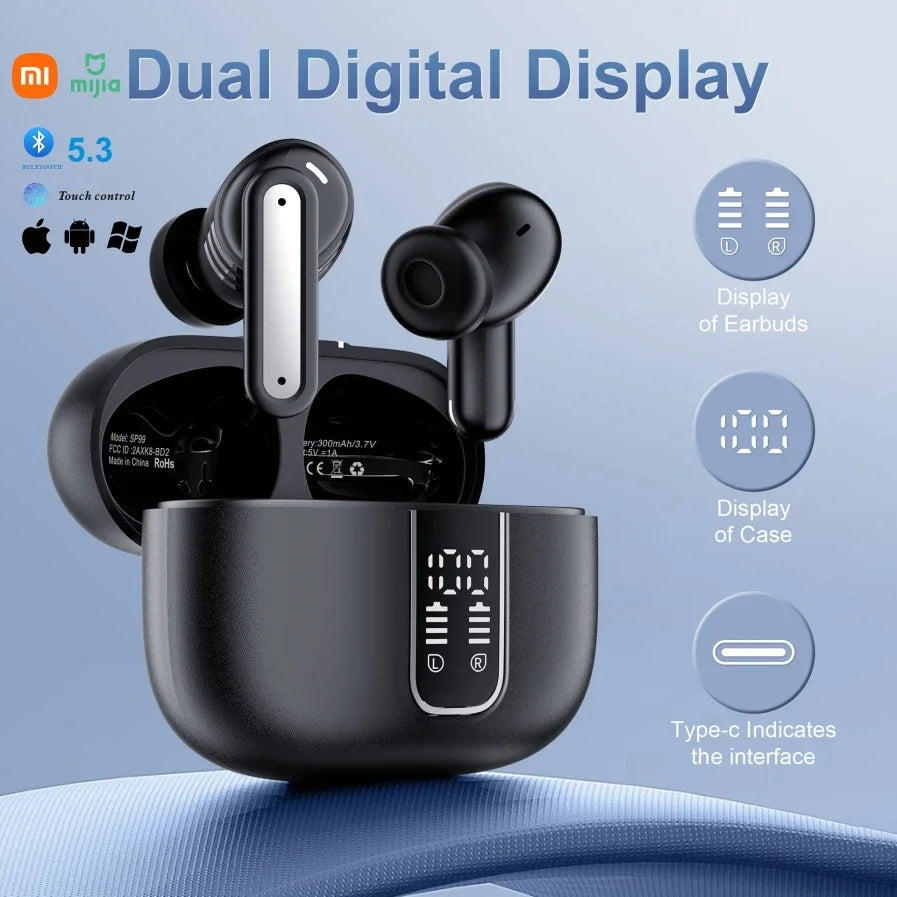 Xiaomi SP99 Digital Wireless Bluetooth 5.3 Earphones Noise Reduction Ultra Long Distance In Ear Sports Running Earphones