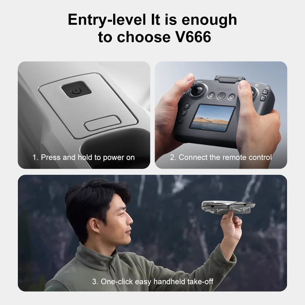 XIAOMI MIJIA V666 Drone 180° Dual Cameras WIFI Aerial photography drone upgraded Brushless Motor Intelligent Obstacle Avoidance