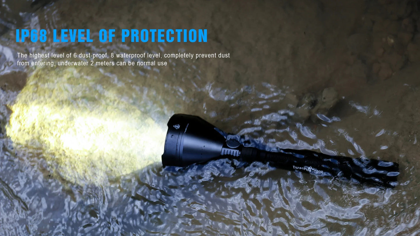 Ultra Tactical LED Flashlight LMNS SBT-90 4800LM High Power Rechargeable Military Torch Light for Hunting Self-Defense Camping